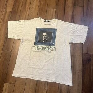 Vintage Ralph Waldo‎ Emerson Tee Men's 2XL XXL